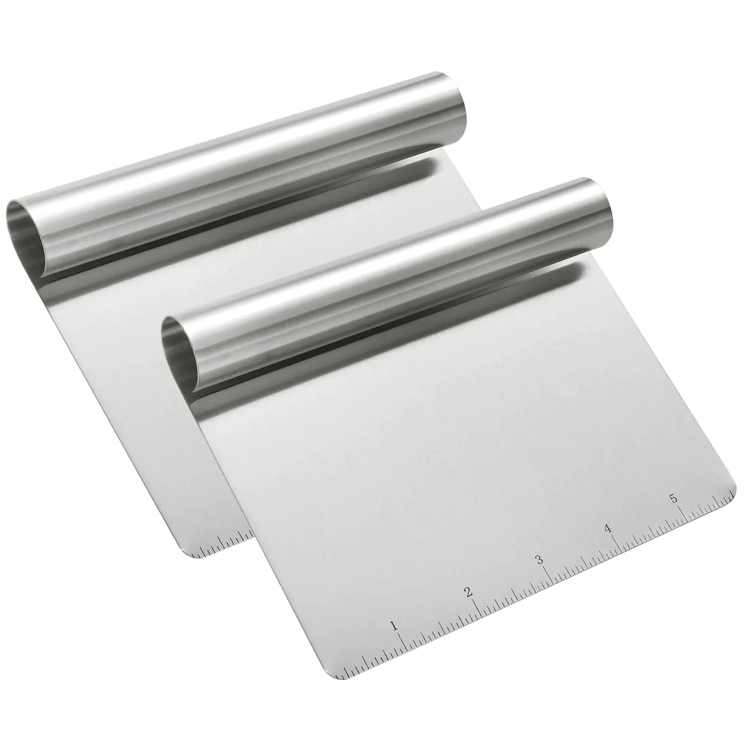 Stainless Steel Food Scraper & Chopper – 2-Pack
