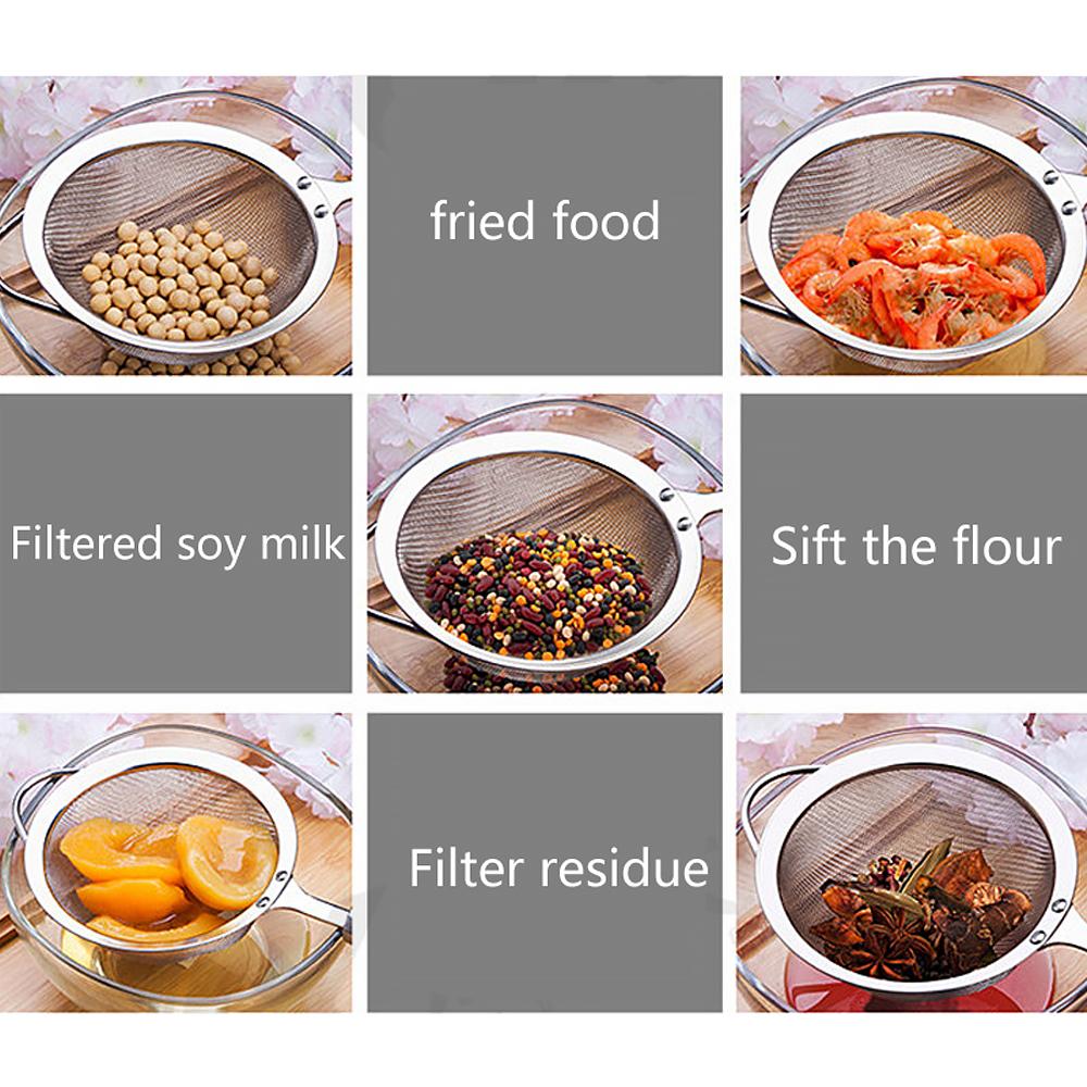 3-Piece Stainless Steel Fine Mesh Strainer Set