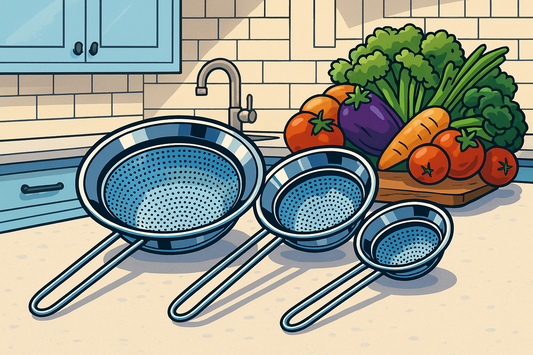 3-Piece Stainless Steel Fine Mesh Strainer Set