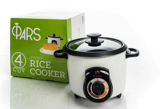 Pars Automatic Persian Rice Cooker – Perfect Tahdig Crust (4-Cup Capacity)