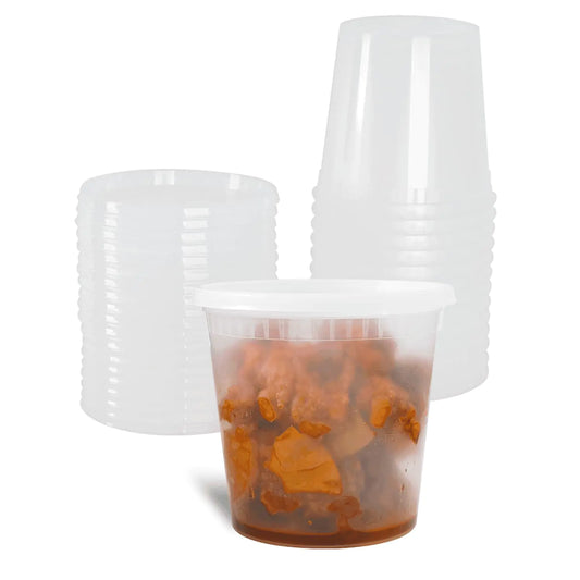 Commercial-Grade 24oz Deli Containers with Leak-Resistant Lids – 240 Count by Karat